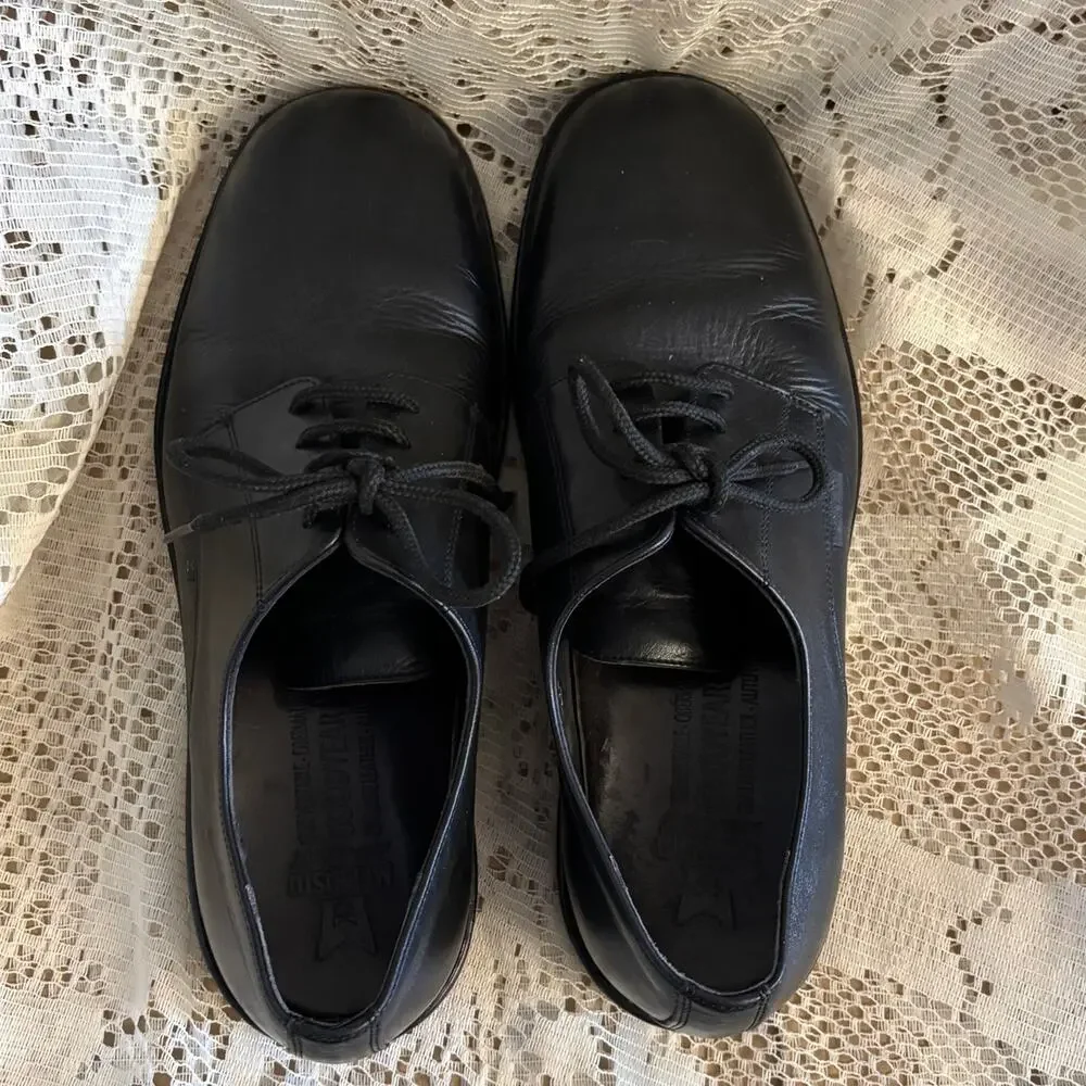 Mephisto Marlon Men's US 11 Black Leather Derby Shoes